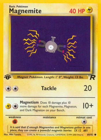 Magnemite (60/82) (Team Rocket) Pokemon