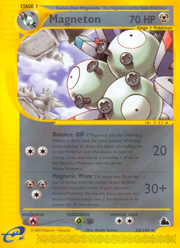 Magneton (20) (020/144) (Skyridge) Pokemon