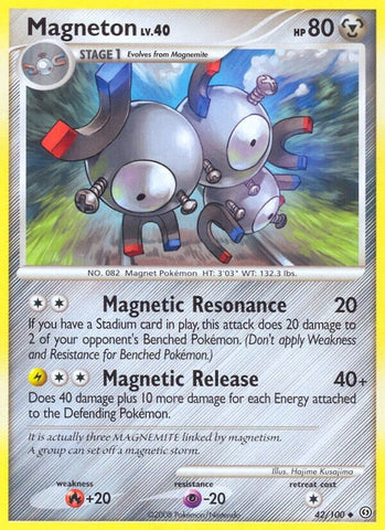 Magneton (42) (42/100) (Stormfront) Pokemon