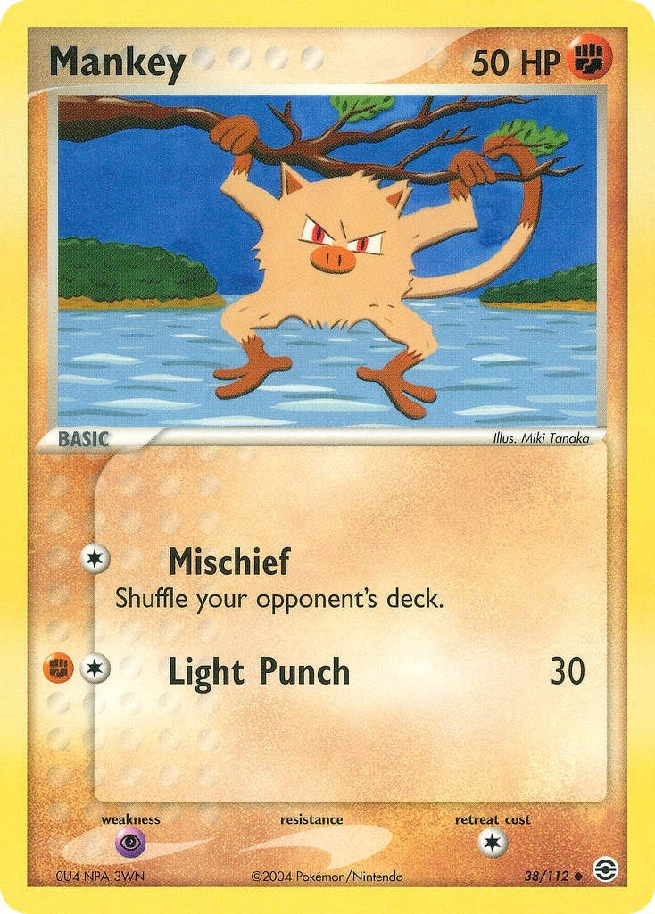 Mankey (38/112) (EX FireRed & LeafGreen) Pokemon