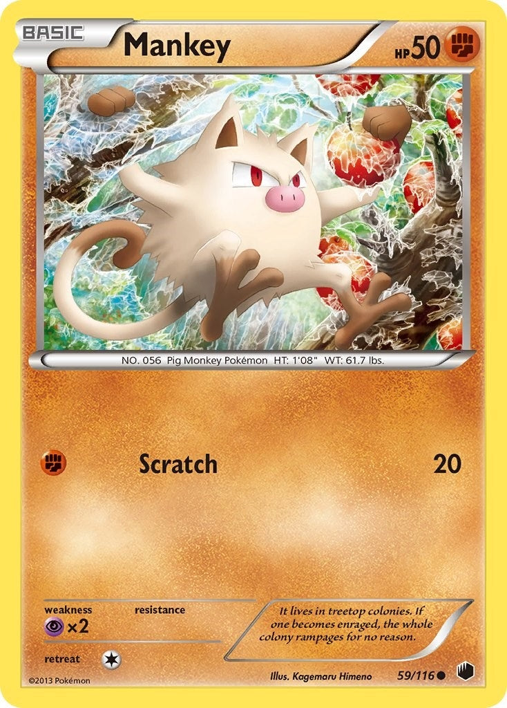 Image for Mankey (59/116) (Plasma Freeze) (PLF) - Pokemon