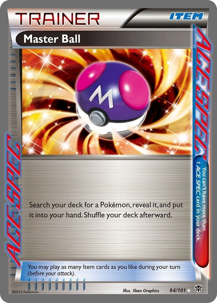 Master Ball (94/101) (Plasma Blast) (PLB) Pokemon