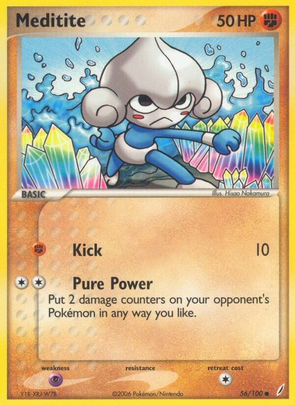 Image for Meditite (56/100) (Crystal Guardians) - Pokemon