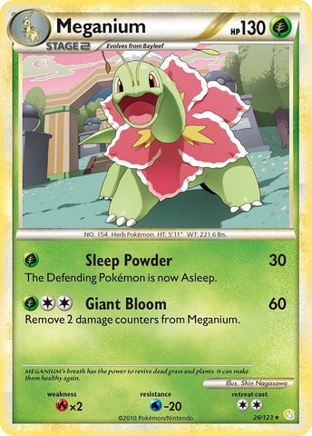 Meganium (26/123) (HeartGold SoulSilver) Pokemon