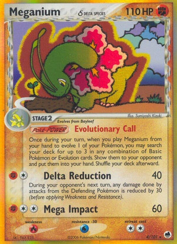 Image for Meganium (Delta Species) (4/101) (Dragon Frontiers) - Pokemon