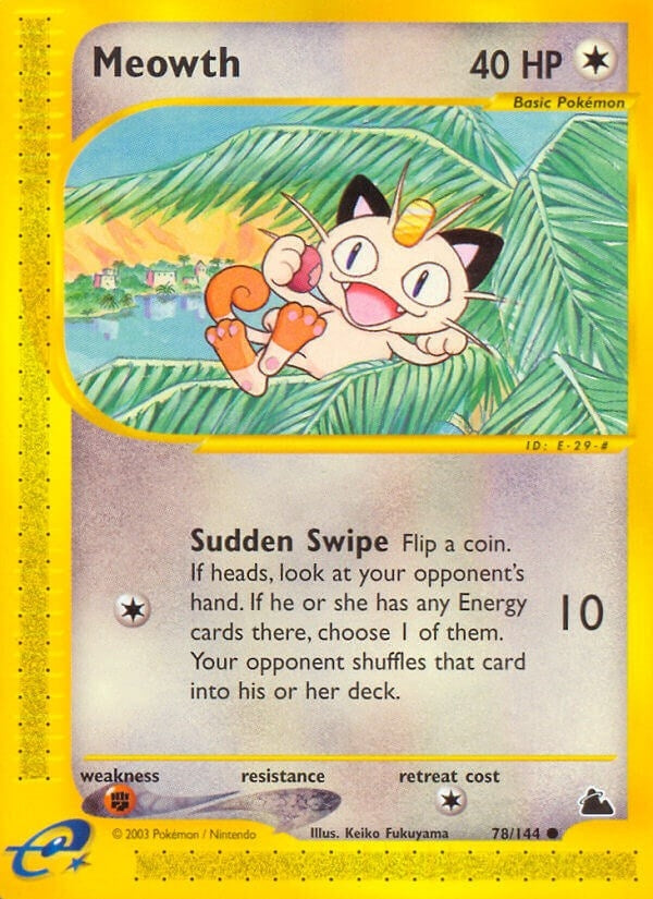 Meowth (078/144) (Skyridge) Pokemon