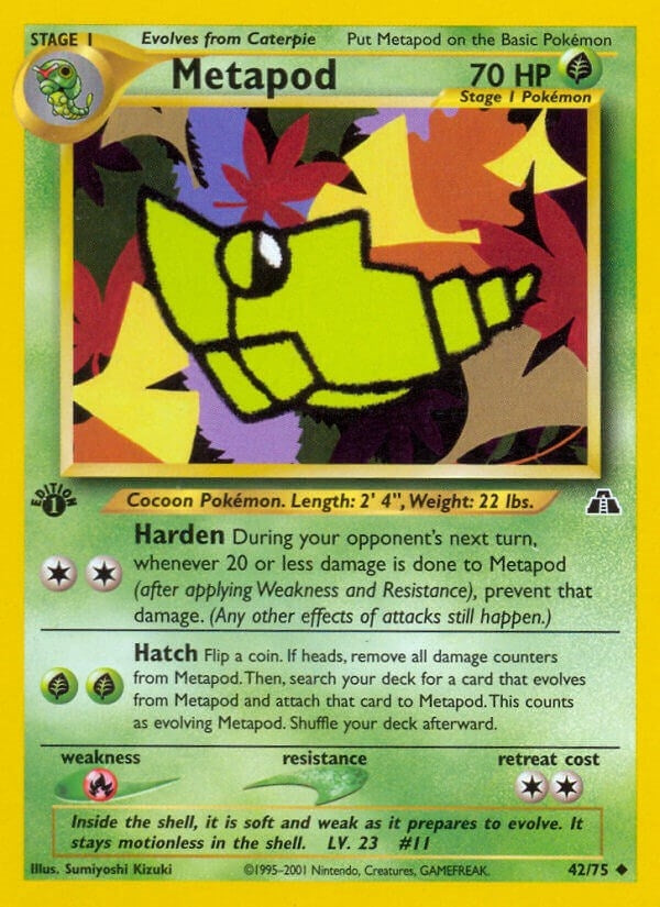 Metapod (42/75) (Neo Discovery) Pokemon