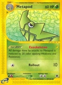 Metapod (087/165) (Expedition) (EX) Pokemon