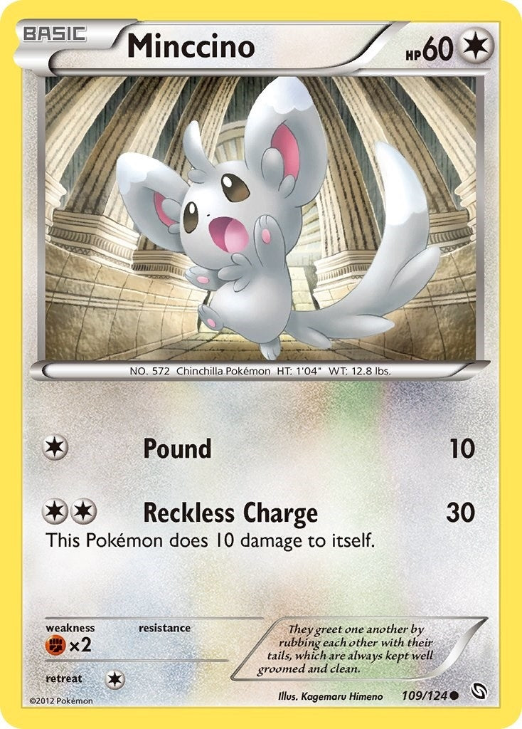 Image for Minccino (109/124) (Dragons Exalted) (DRX) - Pokemon