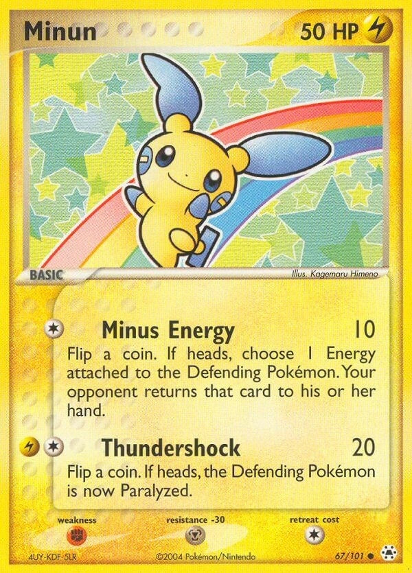 Minun (67/101) (EX Hidden Legends) Pokemon
