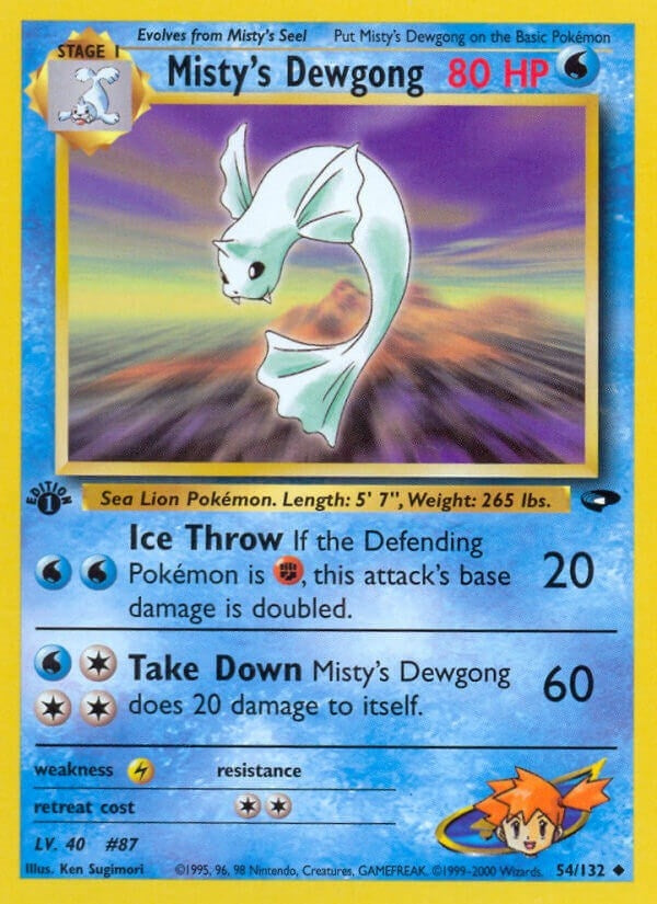 Misty's Dewgong (054/132) (Gym Challenge) Pokemon