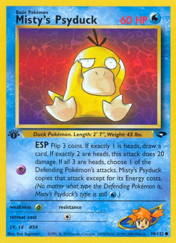 Misty's Psyduck (090/132) (Gym Challenge) Pokemon