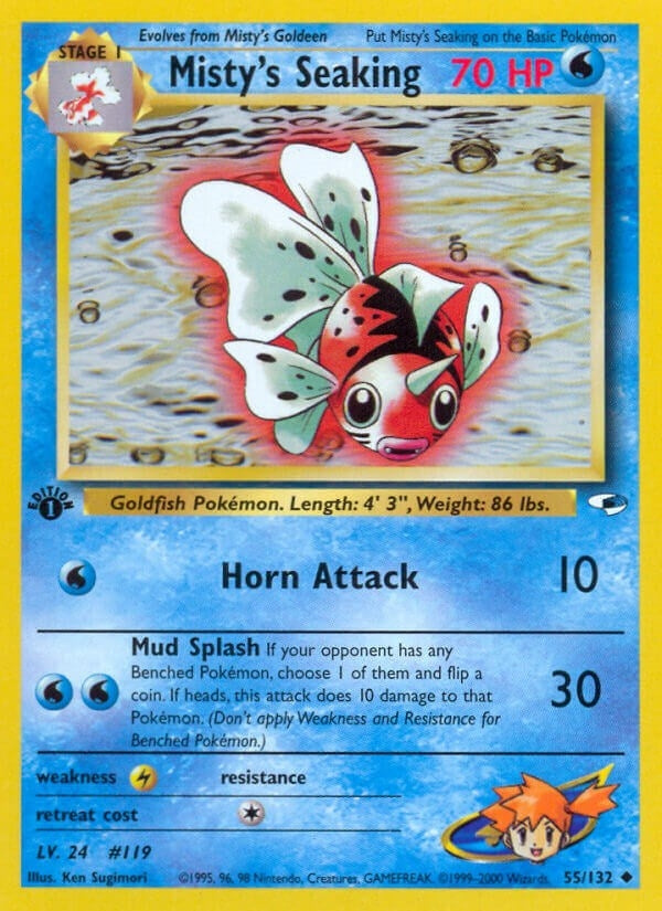 Misty's Seaking (055/132) (Gym Heroes) Pokemon