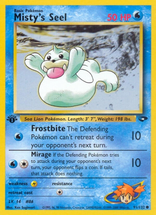 Image for Misty's Seel (091/132) (Gym Challenge) - Pokemon