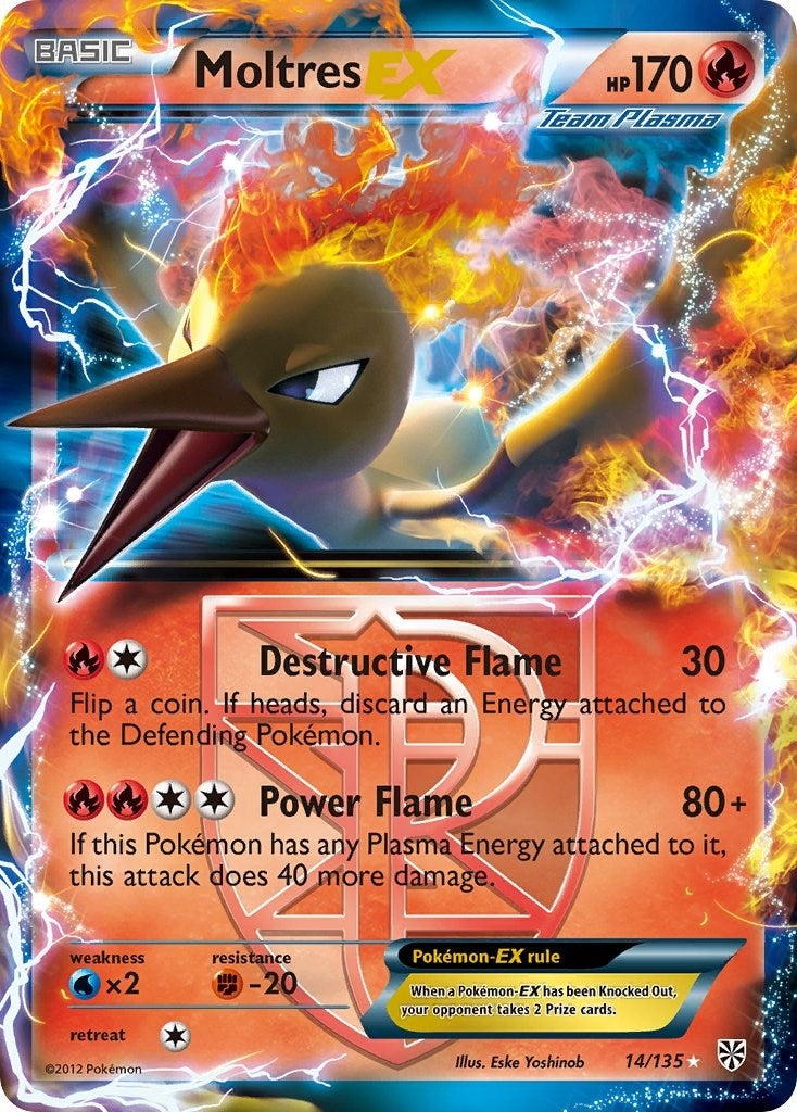 Moltres EX (Team Plasma) (14/135) (Plasma Storm) Pokemon