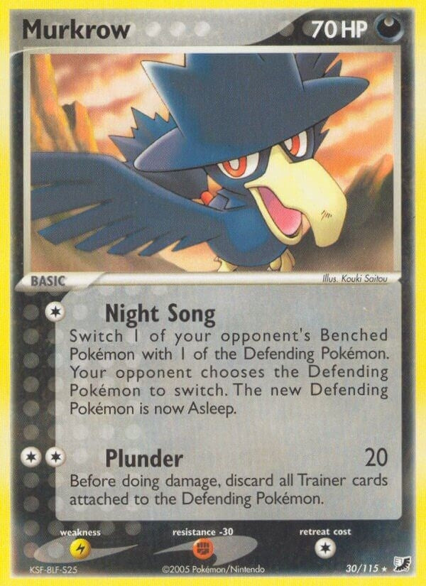 Murkrow (30/115) (EX Unseen Forces) Pokemon