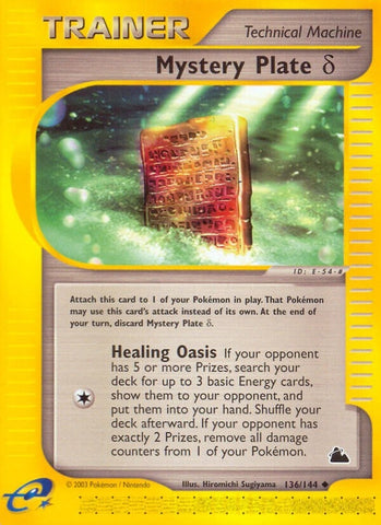 Mystery Plate Delta (136/144) (Skyridge) (SK) Pokemon