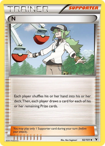 Image for N (Supporter) (92/101) (Noble Victories) - Pokemon