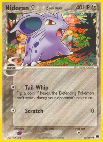 Image for Nidoran F (Delta Species) (56/101) (Dragon Frontiers) - Pokemon