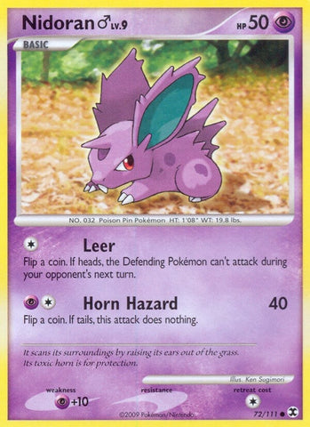 Image for Nidoran M (72/111) (Rising Rivals) - Pokemon