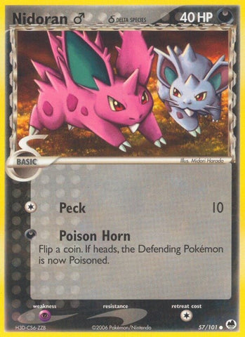 Image for Nidoran M (Delta Species) (57/101) (Dragon Frontiers) - Pokemon