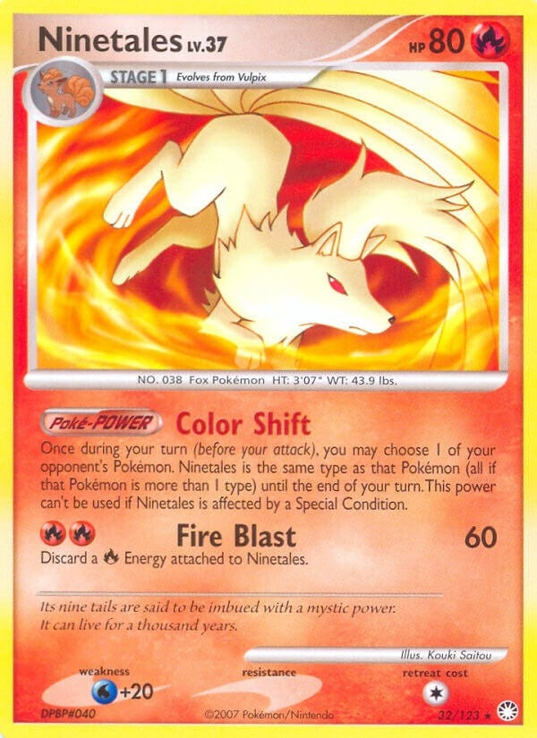 Image for Ninetales (32/123) (Mysterious Treasures) (MT) - Pokemon