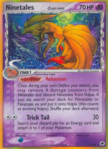 Image for Ninetales (Delta Species) (8/101) (Dragon Frontiers) - Pokemon