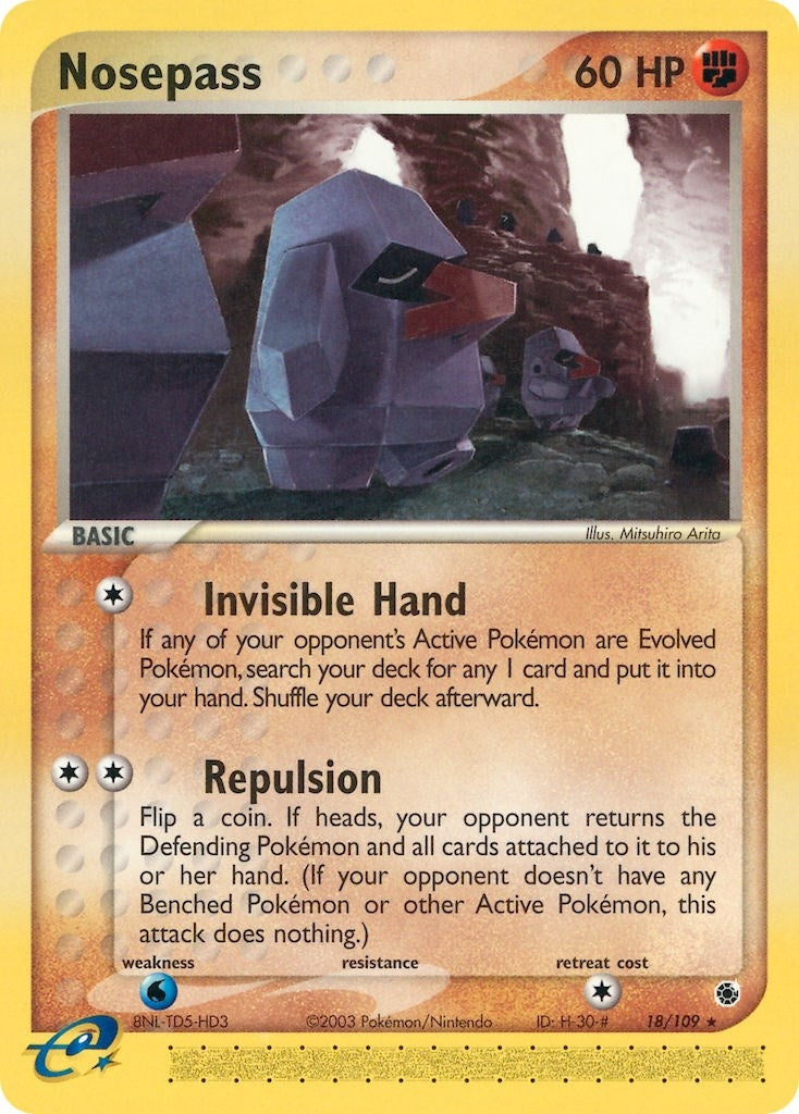 Nosepass (18/109) (EX Ruby and Sapphire) Pokemon