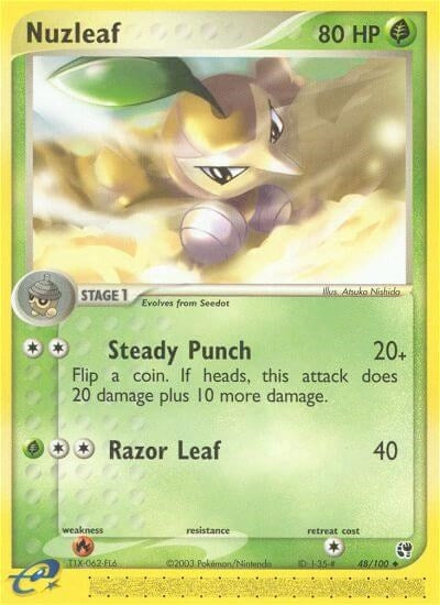 Nuzleaf (48/100) (EX Sandstorm) Pokemon