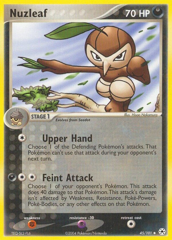 Nuzleaf (45/101) (EX Hidden Legends) Pokemon
