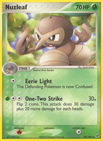 Image for Nuzleaf (43/107) - Pokemon