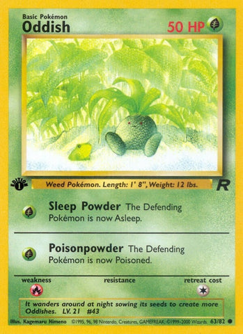 Oddish (63/82) (Team Rocket) Pokemon