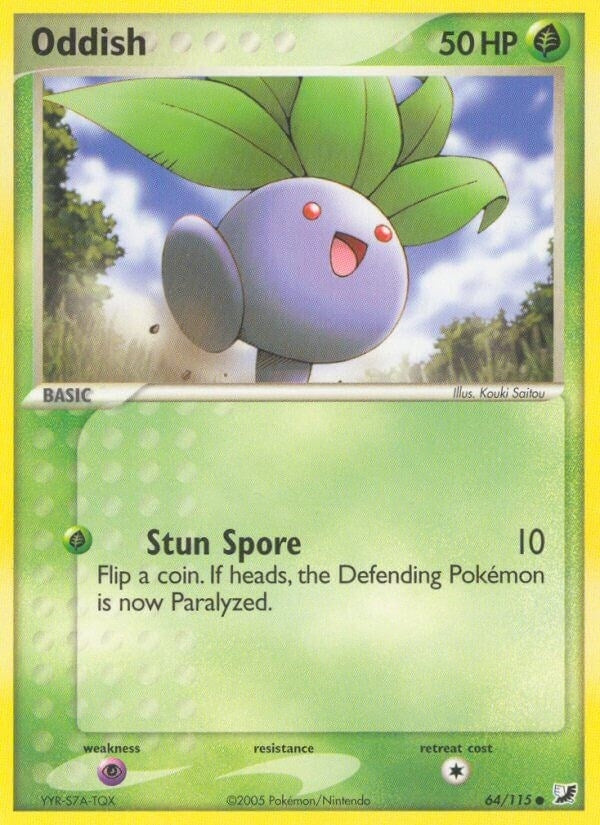 Oddish (64/115) (EX Unseen Forces) Pokemon