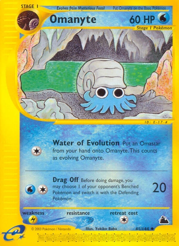 Omanyte (041/144) (Skyridge) Pokemon