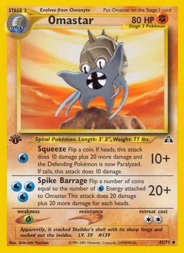 Omastar (43/75) (Neo Discovery) Pokemon