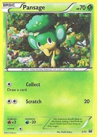 Image for Pansage (002/012) (McDonald's Promos 2012) (M12) - Pokemon
