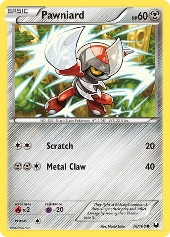 Image for Pawniard (78/108) - Pokemon