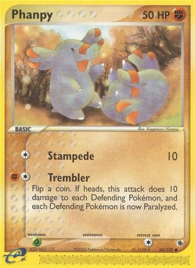 Phanpy (62/109) (EX Ruby and Sapphire) Pokemon