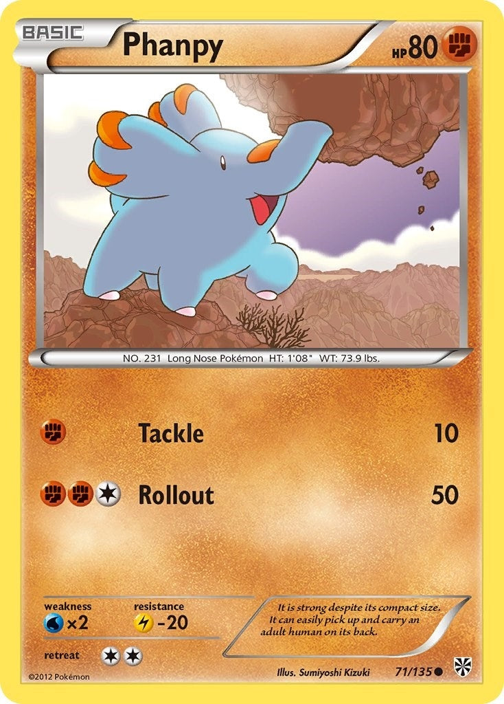Image for Phanpy (71/135) (Plasma Storm) (PLS) - Pokemon