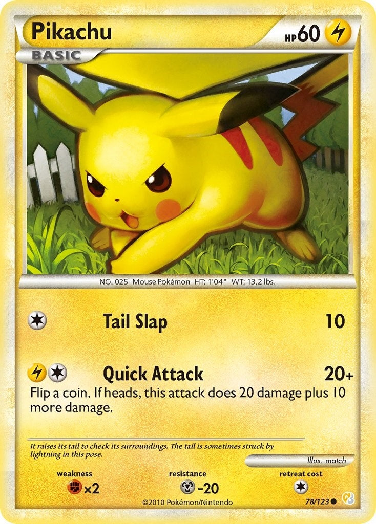 Pikachu (78/123) (HeartGold SoulSilver)