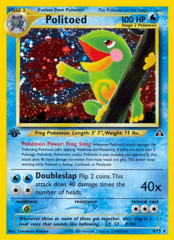 Politoed (8) (08/75) (Neo Discovery) Pokemon