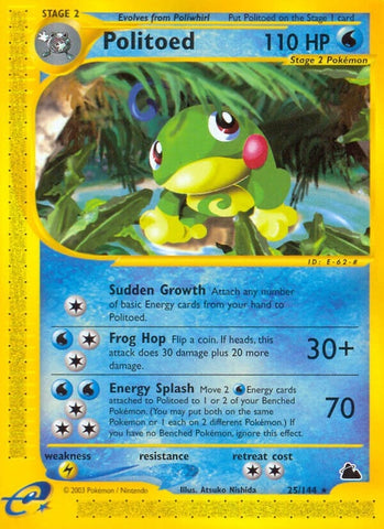 Politoed (25) (025/144) (Skyridge) Pokemon