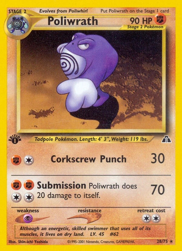 Image for Poliwrath (28) (28/75) (Neo Discovery) (N2) - Pokemon