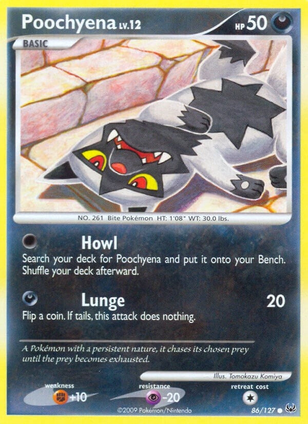 Image for Poochyena (86/127) (Platinum) (PL) - Pokemon