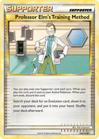 Image for Professor Elm's Training Method (100/123) (HeartGold SoulSilver) - Pokemon