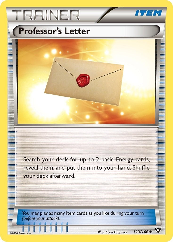 Image for Professor's Letter (123/146) (XY Base Set) - Pokemon