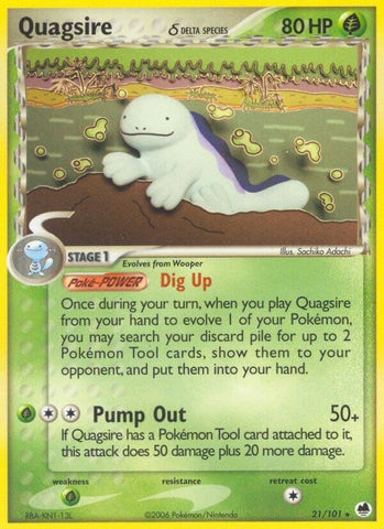 Image for Quagsire (Delta Species) (21/101) (Dragon Frontiers) - Pokemon
