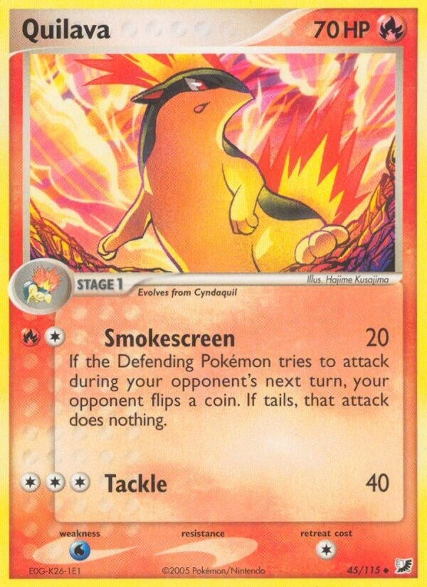Quilava (45/115) (EX Unseen Forces) Pokemon