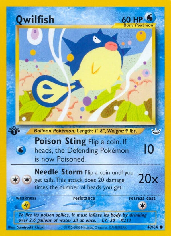 Qwilfish (49/64) (Neo Revelation) Pokemon