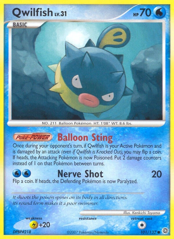 Image for Qwilfish (101/132) (Secret Wonders) - Pokemon